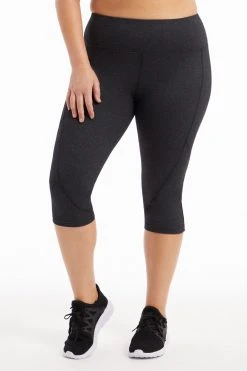 Marika Heather High Rise Tummy Control Capri (Plus Size) Bottoms
