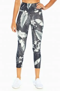 Marika Balance Collection Printed Contender High Waist Mid Calf Capri