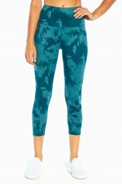 Marika Balance Collection Printed Contender High Waist Mid Calf Capri