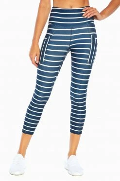 Marika Balance Collection Eclipse Printed Side Pocket Mid Calf Capri Legging