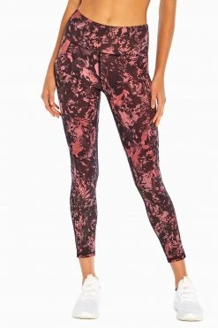Marika Balance Collection Printed Side Pocket Eclipse Ankle Legging Bottoms