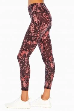 Marika Balance Collection Printed Side Pocket Eclipse Ankle Legging Bottoms