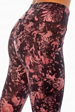 Marika Balance Collection Printed Side Pocket Eclipse Ankle Legging Bottoms