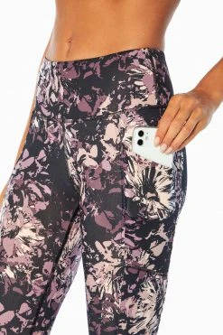 Marika Balance Collection Printed Side Pocket Eclipse Ankle Legging Bottoms