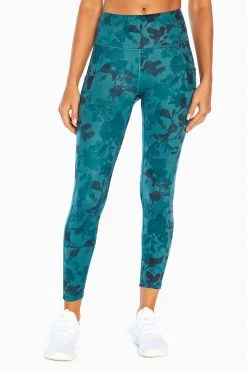 Marika Balance Collection Printed Side Pocket Eclipse Ankle Legging Bottoms