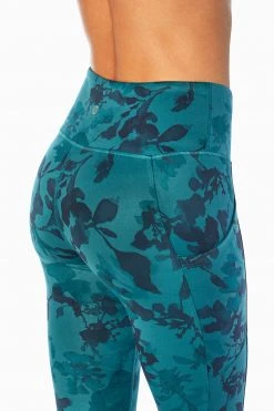 Marika Balance Collection Printed Side Pocket Eclipse Ankle Legging Bottoms