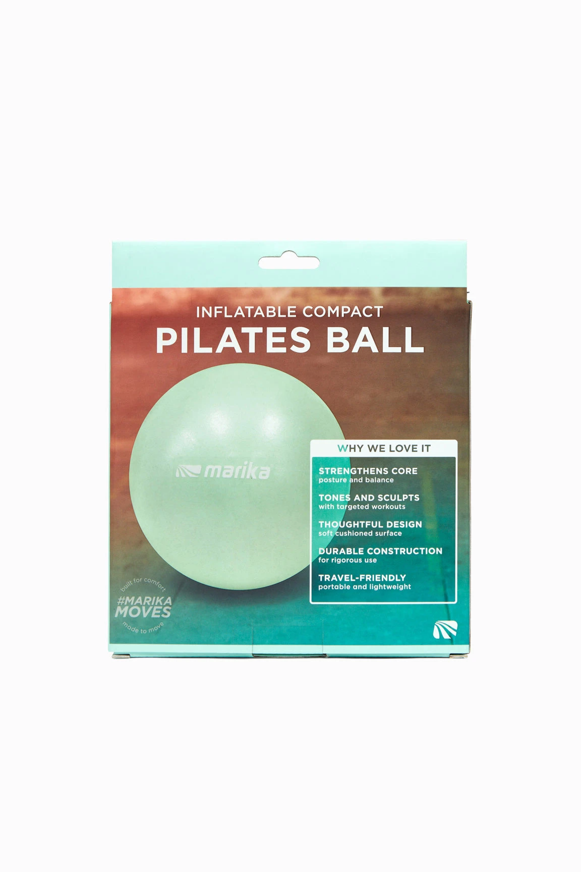 Marika 9" Diameter Inflatable Pilates Ball - Premium Fitness Accessory for Core Workouts, Yoga, and Stability Training 2 Marika Features 9" Diameter Inflatable Pilates Ball