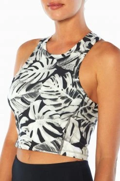 Marika Cycle House Race Crop Tank - Playful Print Athletic Top for Women 22 Marika Cycle House Race Crop Tank