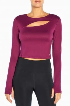 Marika Cycle House Cropped Sawyer Long Sleeve Top
