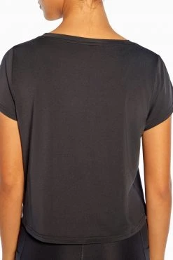 Marika Features Glow Up Cropped Short Sleeve Tee