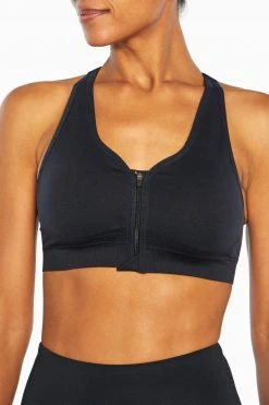 Marika Savannah Seamless Front Zip Sports Bra