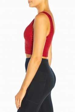 Marika Playful Prints Embossed Lola Long Sports Bra