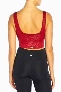 Marika Playful Prints Embossed Lola Long Sports Bra