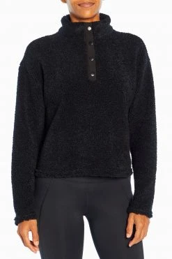 Marika Tyra Cropped Sherpa Pullover