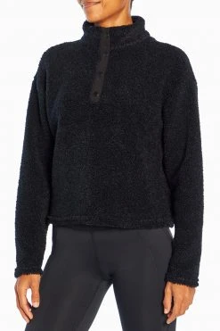 Marika Tyra Cropped Sherpa Pullover
