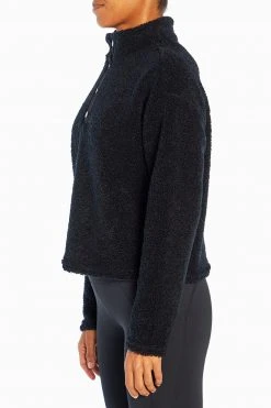 Marika Tyra Cropped Sherpa Pullover