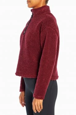 Marika Tyra Cropped Sherpa Pullover