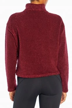 Marika Tyra Cropped Sherpa Pullover