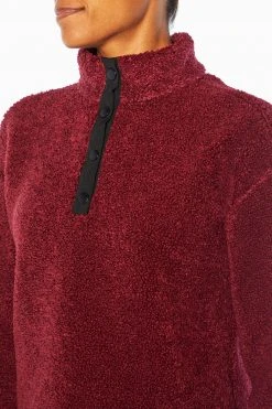 Marika Tyra Cropped Sherpa Pullover