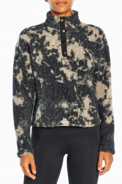 Marika Tyra Cropped Sherpa Pullover
