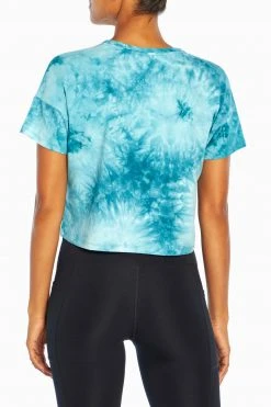 Marika Tie Dye Boxy Crop Short Sleeve Tee Playful Prints