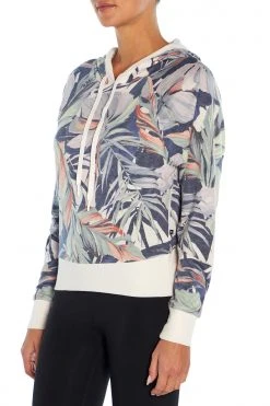 Marika Playful Prints Sit Back Cropped Hoodie