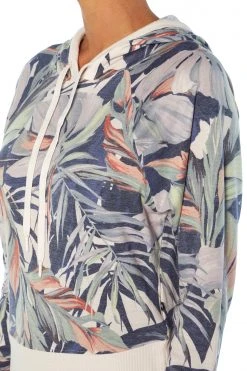 Marika Playful Prints Sit Back Cropped Hoodie