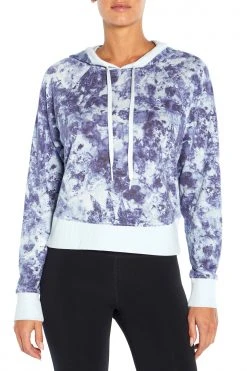 Marika Playful Prints Sit Back Cropped Hoodie