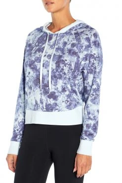 Marika Playful Prints Sit Back Cropped Hoodie