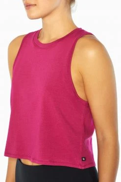 Marika Spectrum Cropped Tank Playful Prints