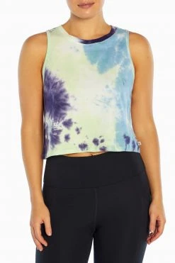 Marika Spectrum Cropped Tank Playful Prints