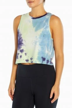 Marika Spectrum Cropped Tank Playful Prints