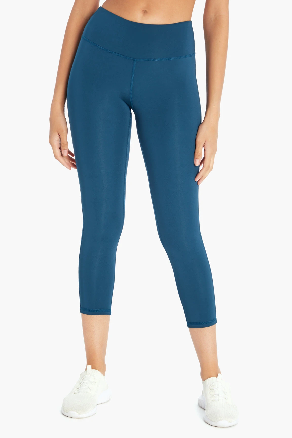 Marika Sport Solid Capri Legging - Teal Nights | High-Performance Workout Capris for Women 6 Marika Sport Solid Capri Legging - Teal Nights