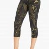 Marika Sport Palm Printed Capri Legging - Olive Night