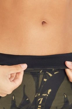 Marika Sport Palm Printed Capri Legging - Olive Night | Stylish & Comfortable Workout Bottoms 9 Marika Sport Palm Printed Capri Legging - Olive Night