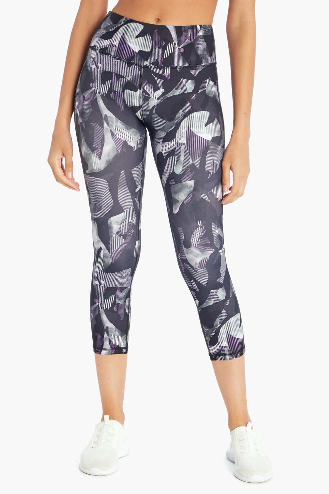 Marika Sport Line Geo Printed Capri Legging - Viola | Stylish & Comfortable Women's Capris 6 Marika Sport Line Geo Printed Capri Legging - Viola